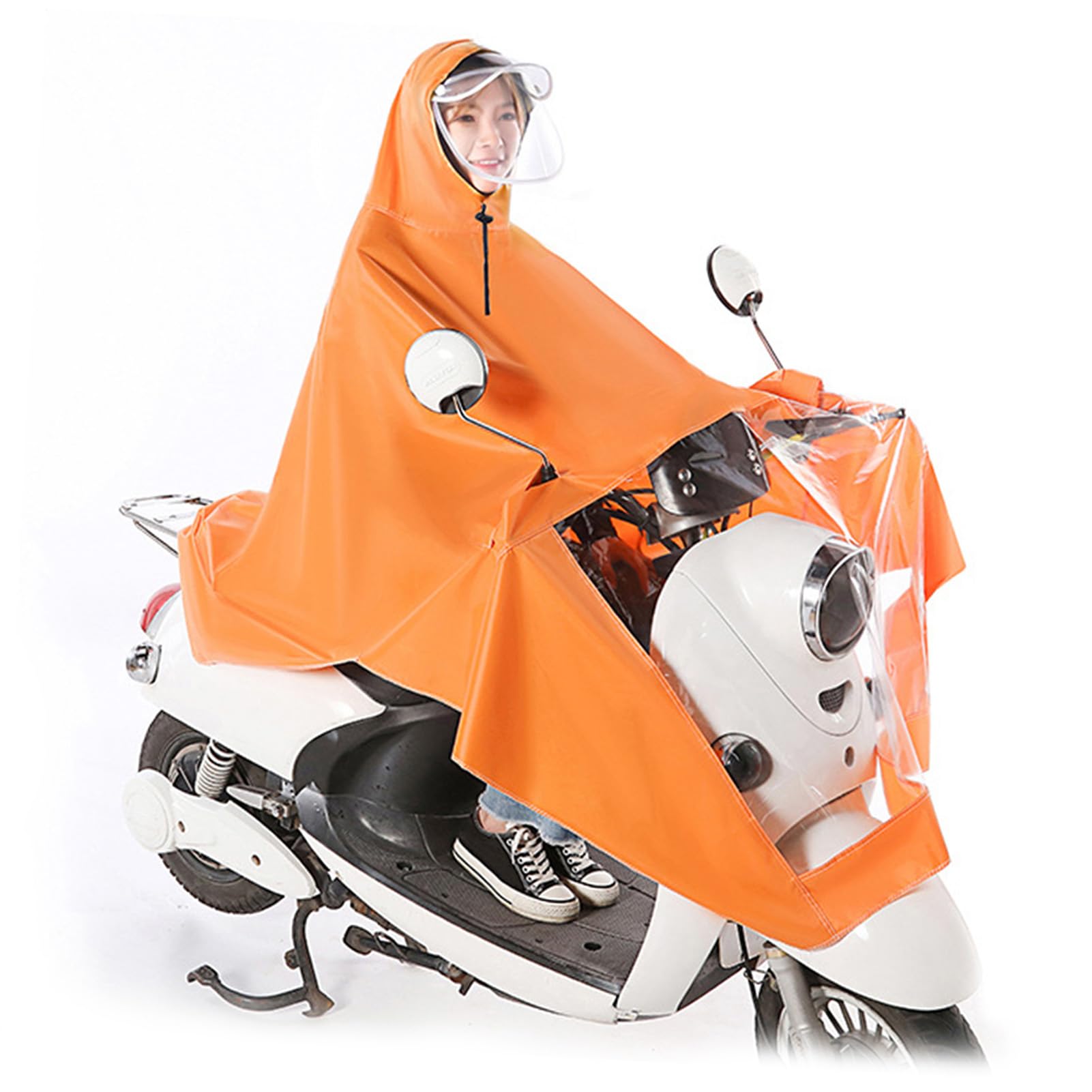 Ebike Rain Coat, 5xl Portable Protective Breathable Oxford Cloth, Scooter Motorcycle Cycling Jacket (Jeanokon3dsogythg-12)