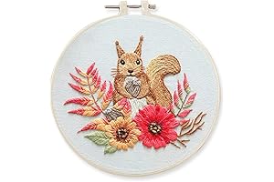 Awesocrafts Animal Embroidery Kit for Beginners