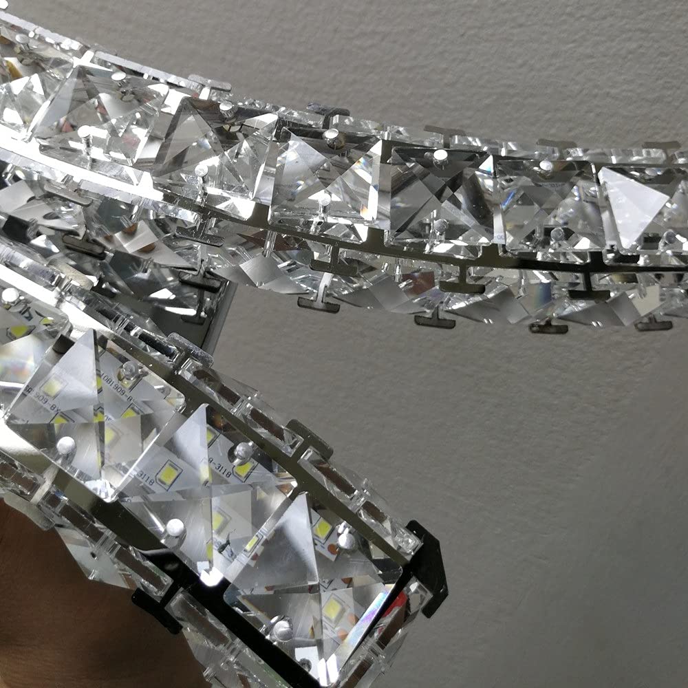 Lámpara de pared de cristal LED K9 moderna, lámpara con soporte de diamante, iluminación de lectura, accesorio para terraza, pasillo y dormitorio, lámpara de pared moderna Comfortable anniversary