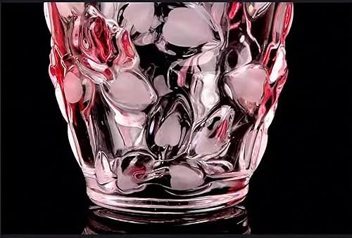 Miniatura 8 de Florero de flores de vidrio de 9.3 pulgadas de alto, jarrones de cristal únicos para centros de mesa, jarrones grandes de rosa vintage, regalos de