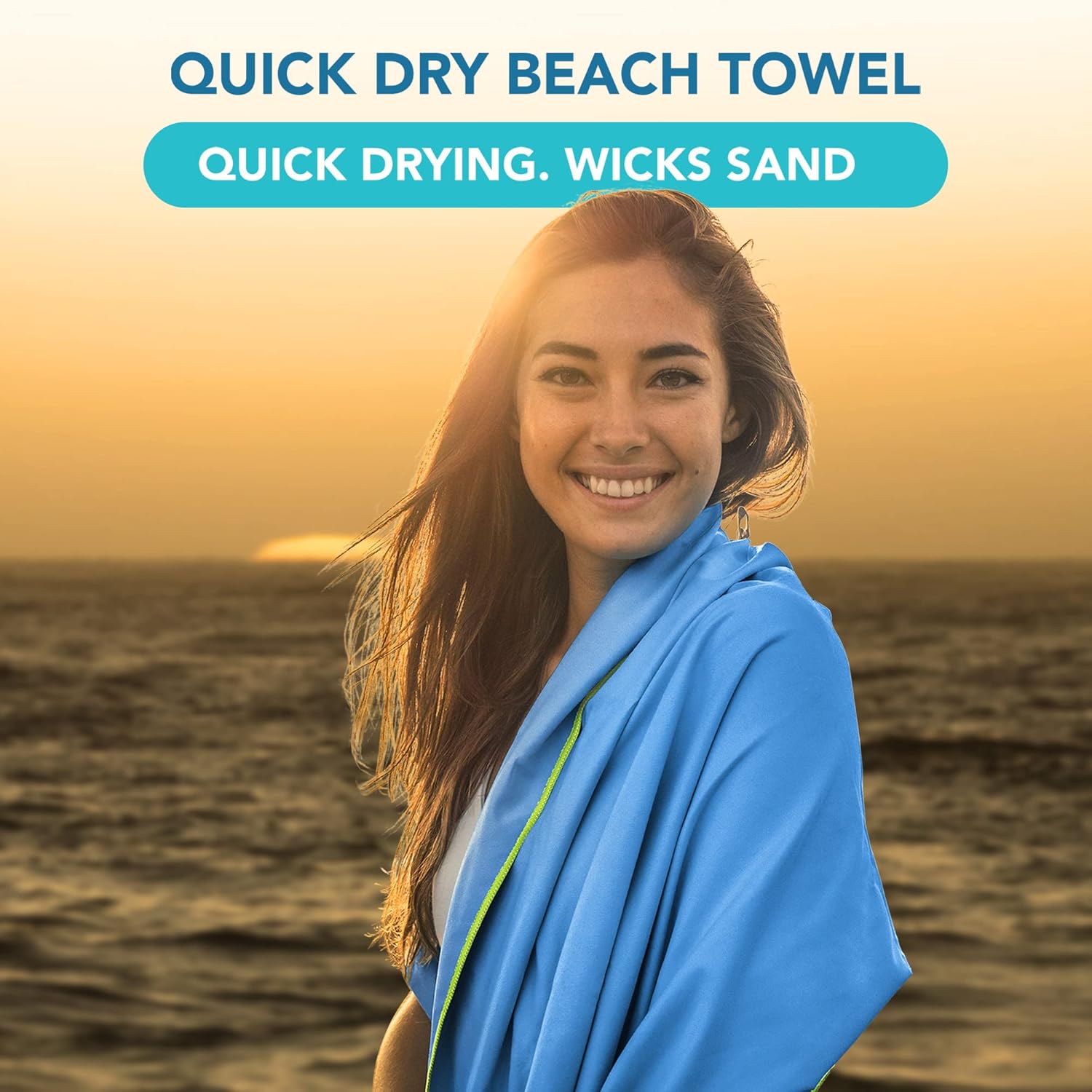 Youphoria Microfiber Travel Towel Fast Drying Lightweight - Quick Dry Towel for Camping, Beach, Backpacking, Hiking, & Sport : Sports & Outdoors
