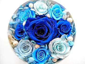 Amazon 母の日 プリザーブドフラワー 母の日のプレゼント 花 青いバラ 青い薔薇 プリザーブドフラワー プリザーブドフラワー ブルーローズ 青いバラ プレゼント サムシングブルー 退職祝い プレゼント 女性 男性 結婚祝い プロポーズ プリザーブドフラワー フラワー