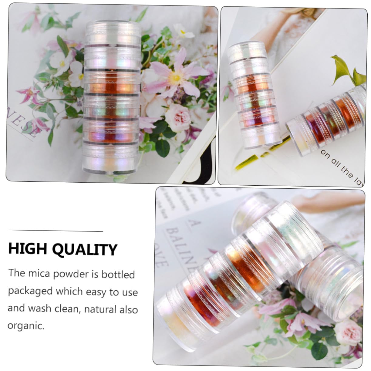 Homoyoyo Pcs Powder Pearl Pigment Set Skin Safe DIY Craft Soap Making Bath Clay Kits