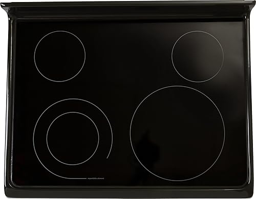 GENUINE Electrolux 316531983 - Tapa de cristal principal, color negro