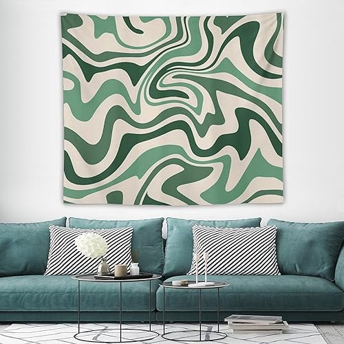 Miniatura 27 de Tapiz floral retro de los años 60 y 70, diseño hippie de primavera Groovy Flower Power Flower Boho para colgar en la pared, arte neutro para Hippie