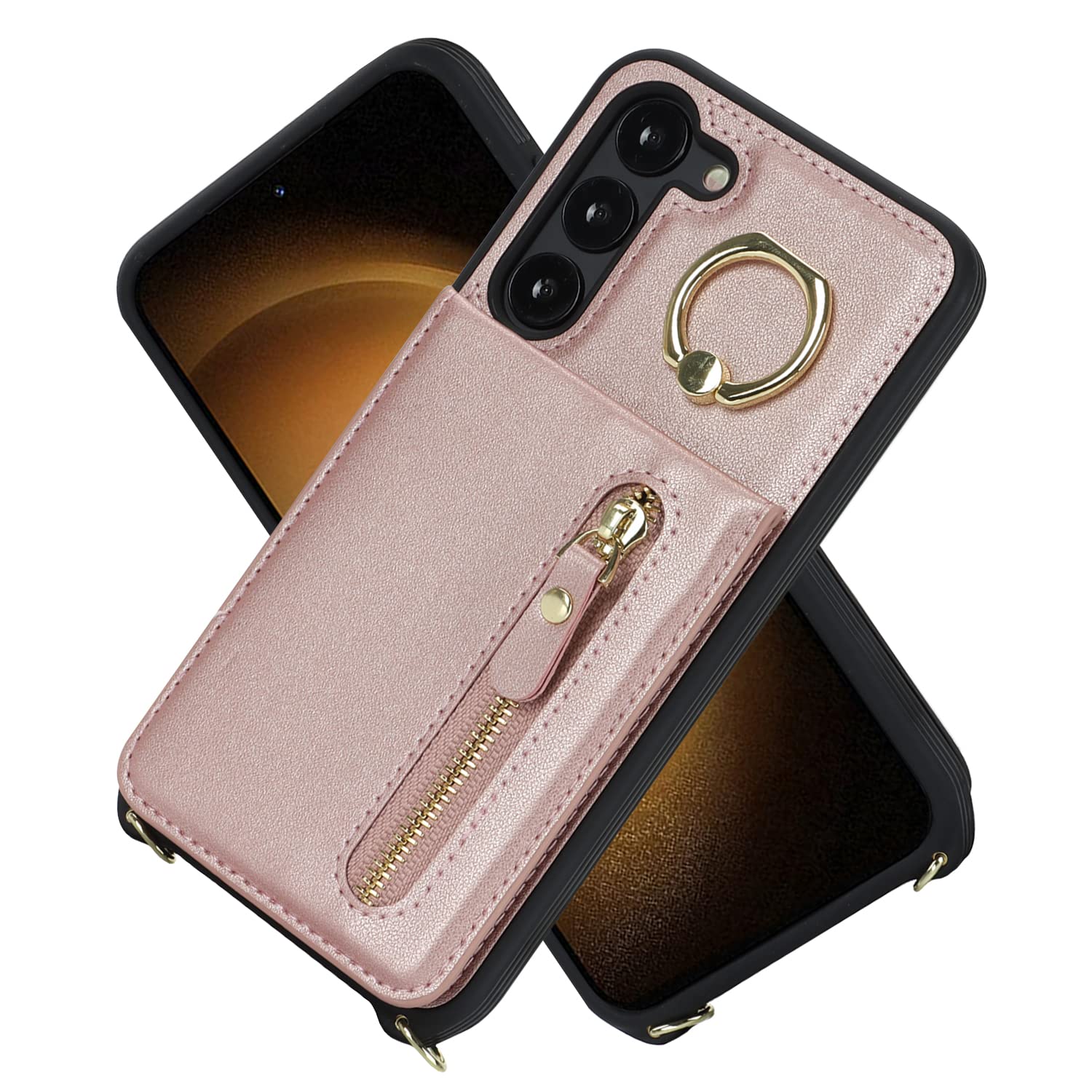 Amazon.co.jp: S23 galaxy ケース ショルダー 手帳型 上下開 リング 