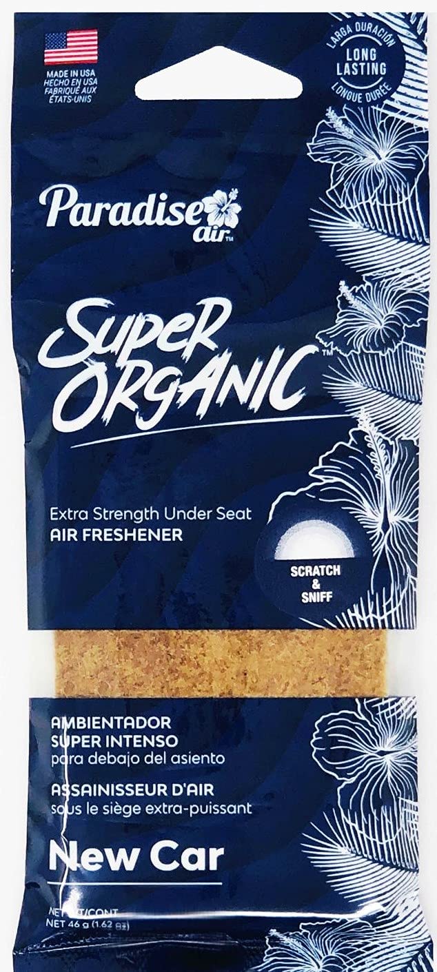 Paradise Air Super Organic Car Air Freshener New Car USA