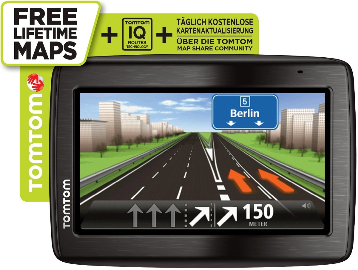 TomTom Via 130 Europe Traffic inkl. Free Lifetime Map (11 cm (4,3 Zoll) Display, 480 x 272 Pixel, microSD-Kartenslot)