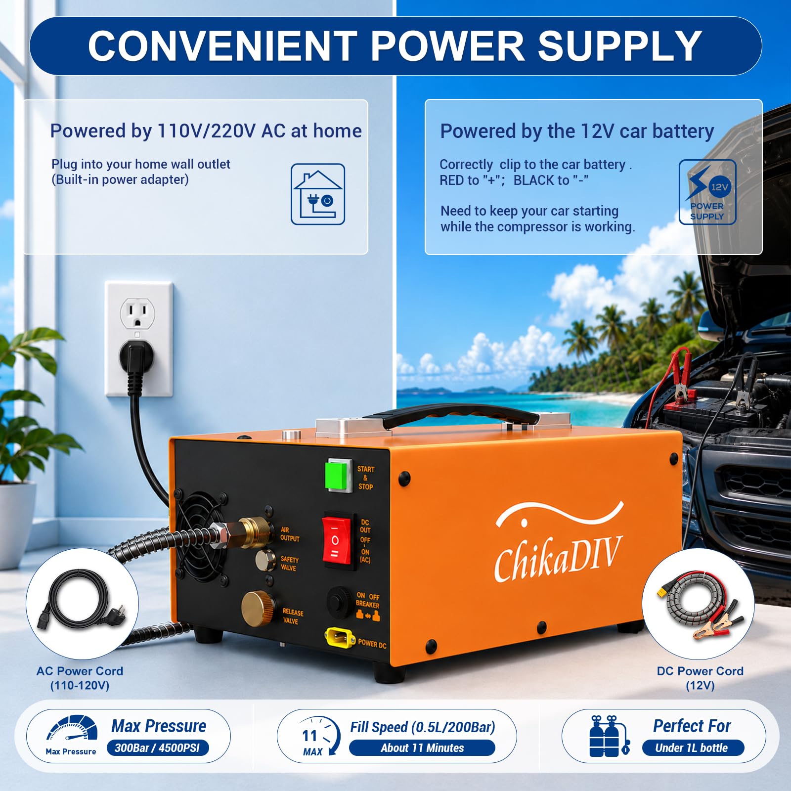 PCP Air Compressor - 4500Psi Fast Fill -8 PCP Air Compressor - 4500Psi Fast Fill -8