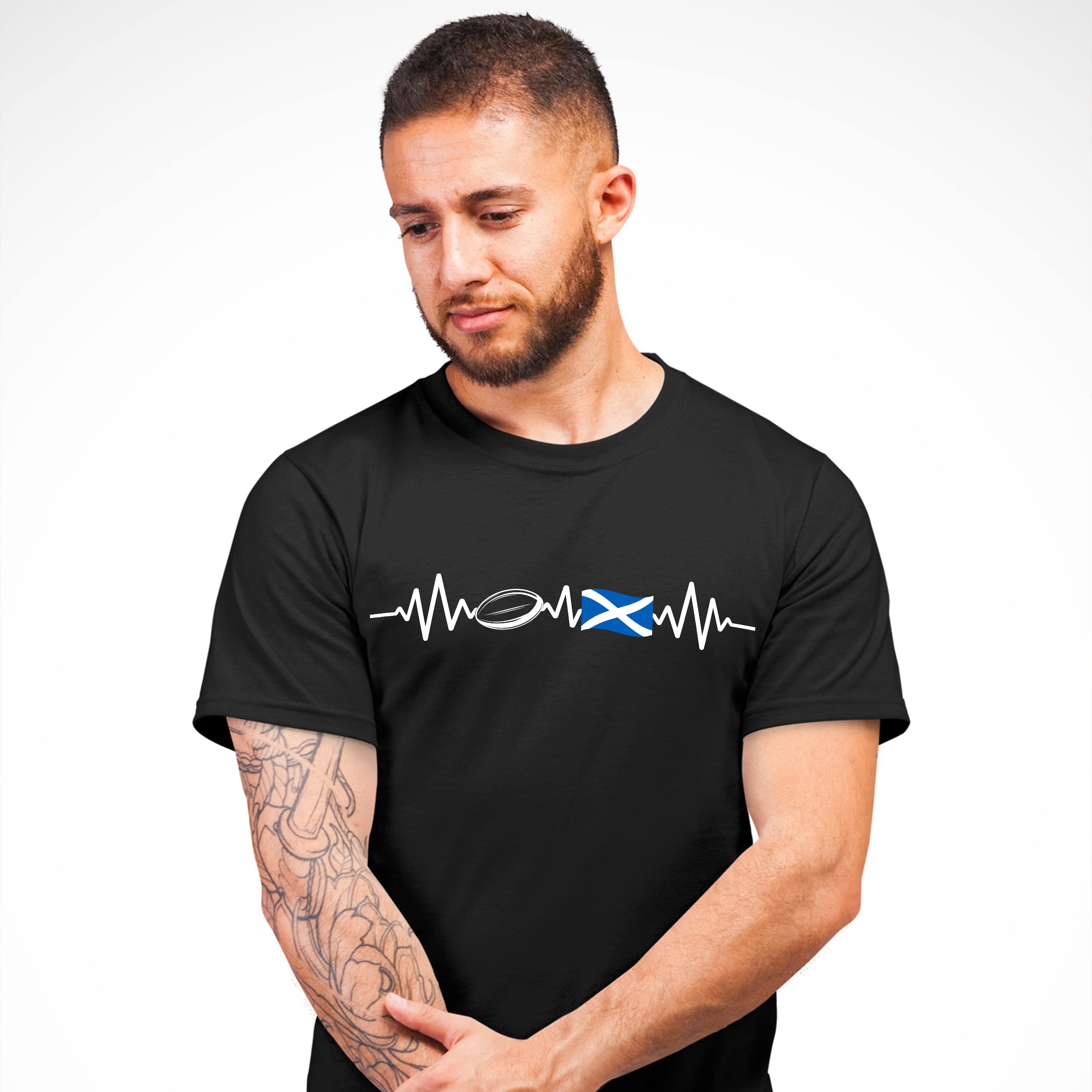 Camiseta de rugby con la bandera de Escocia para hombre