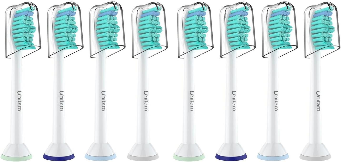 Toothbrush Heads Replacement for Philips Sonicare Toothbrush, Compatible with Any Snap-On Electric Toothbrush 8 Pack