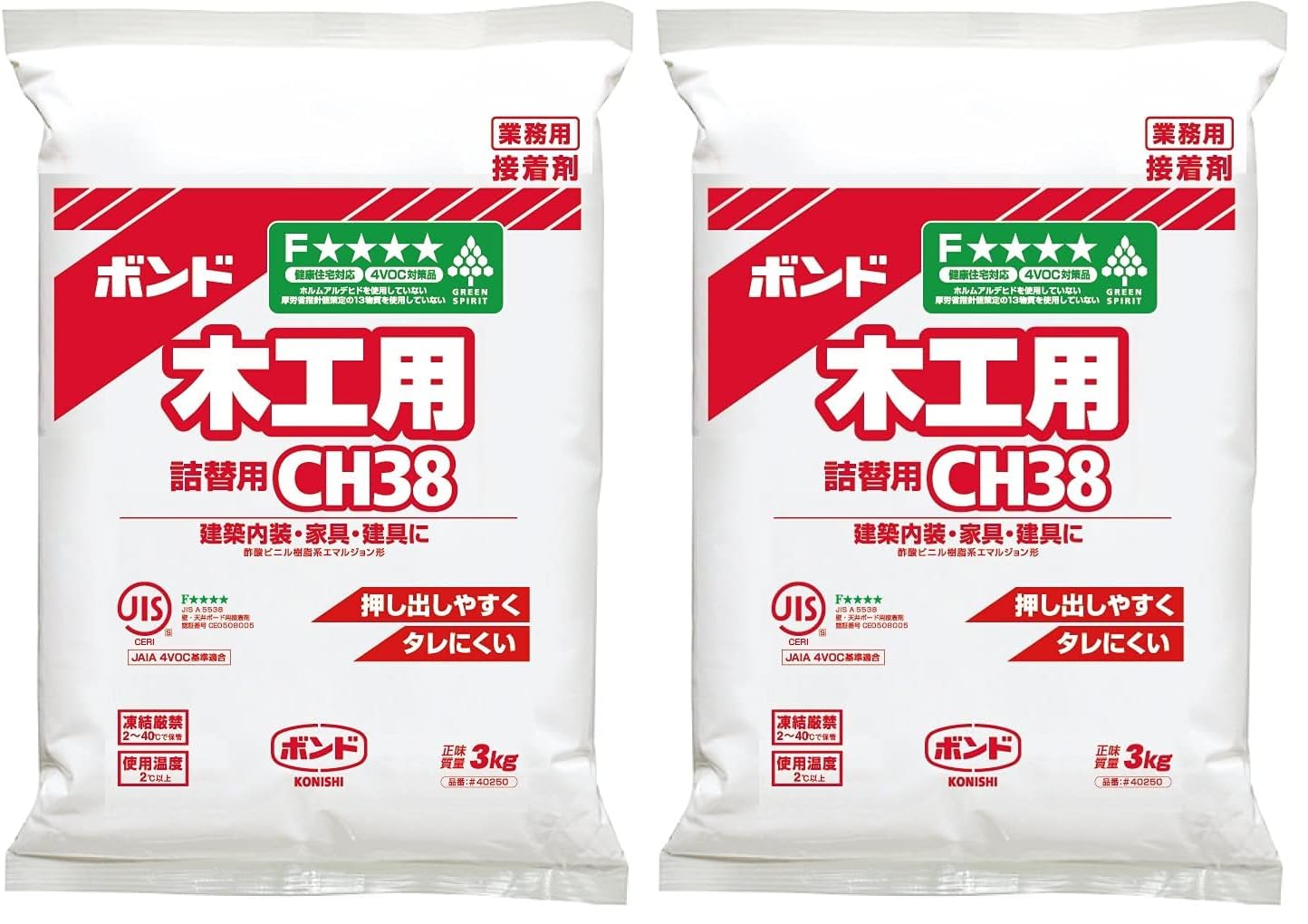 Amazon | ボンド 木工用 CH38 3kg(ポリ袋) #40250 酢酸ビニル樹脂系 