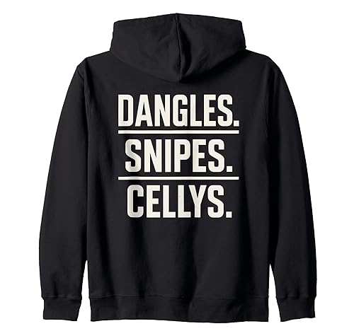 Hockey Dangles Snipes Cellys Ice Hockey Player Zip Hoodie