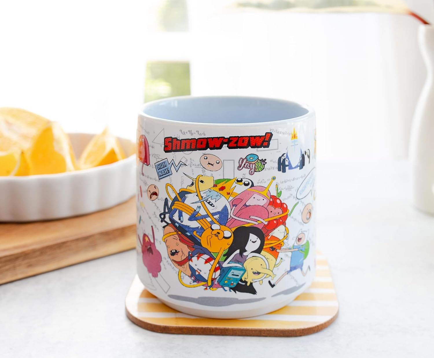 Adventure Time Characters Single Stackable Ceramic Mug | Coffee Cup For Tea, Espresso, Cocoa | Holds 13 Ounces