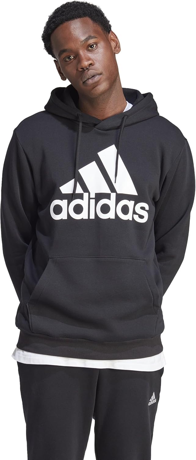 adidas Essentials Mens Big Logo Hoodie LT - Image 2