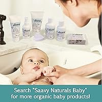 Vista 6 de Saavy Naturals Paquete de 2 jabones de barra de manzanilla para bebé de 3.5 onzas, cuidado orgánico de la piel para el baño infantil con manteca