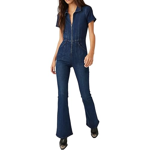 Free People womens Jayde Flare JumpsuitJeans