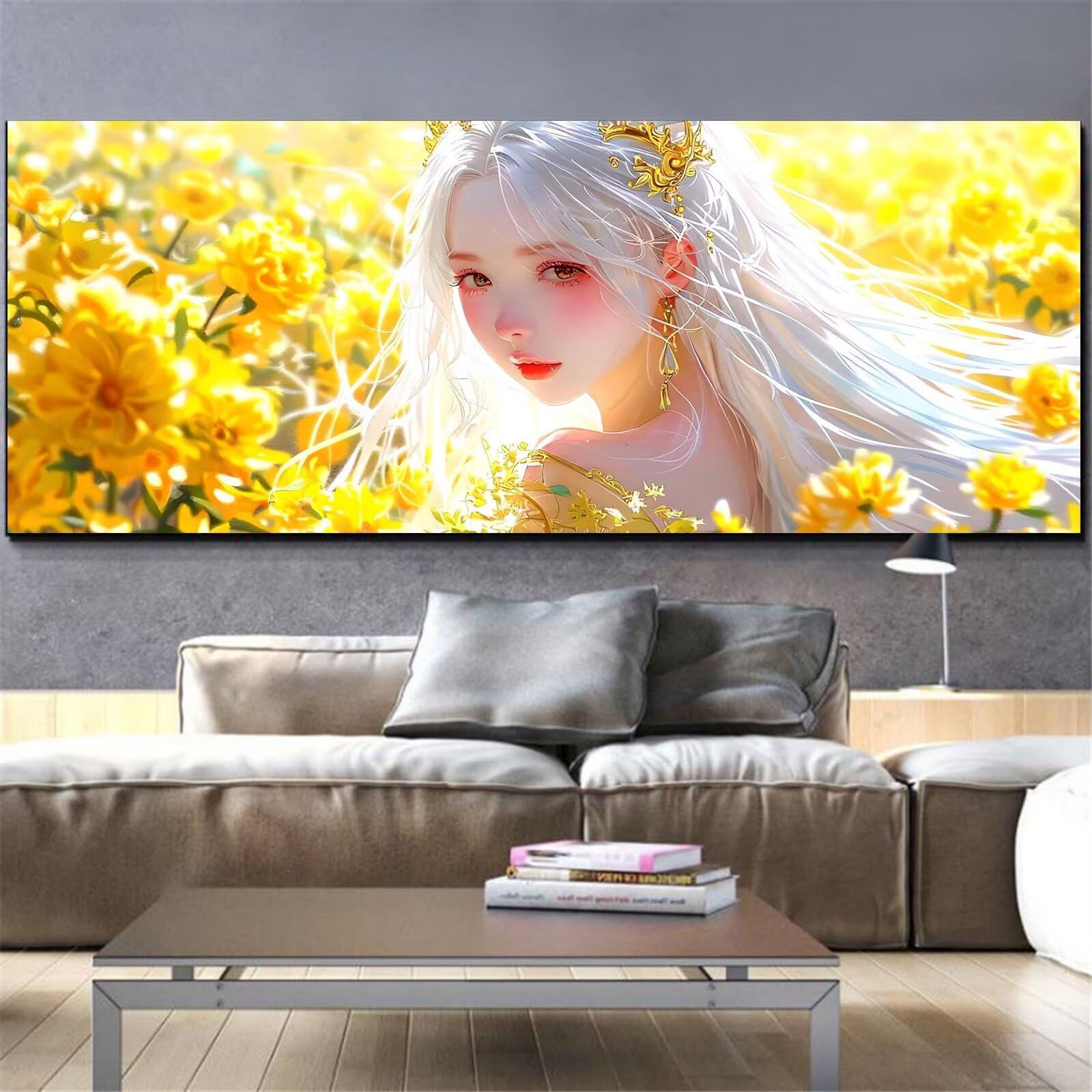 Diamond Painting Fleur Grand Format 60x180cm Mefooge - 8