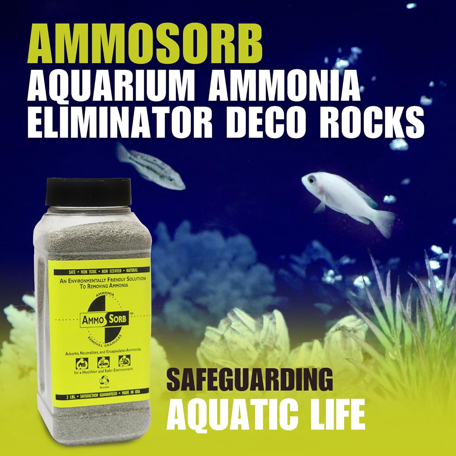 AmmoSorb® Eco Aquarium Ammonia Removal Granules 2lbs