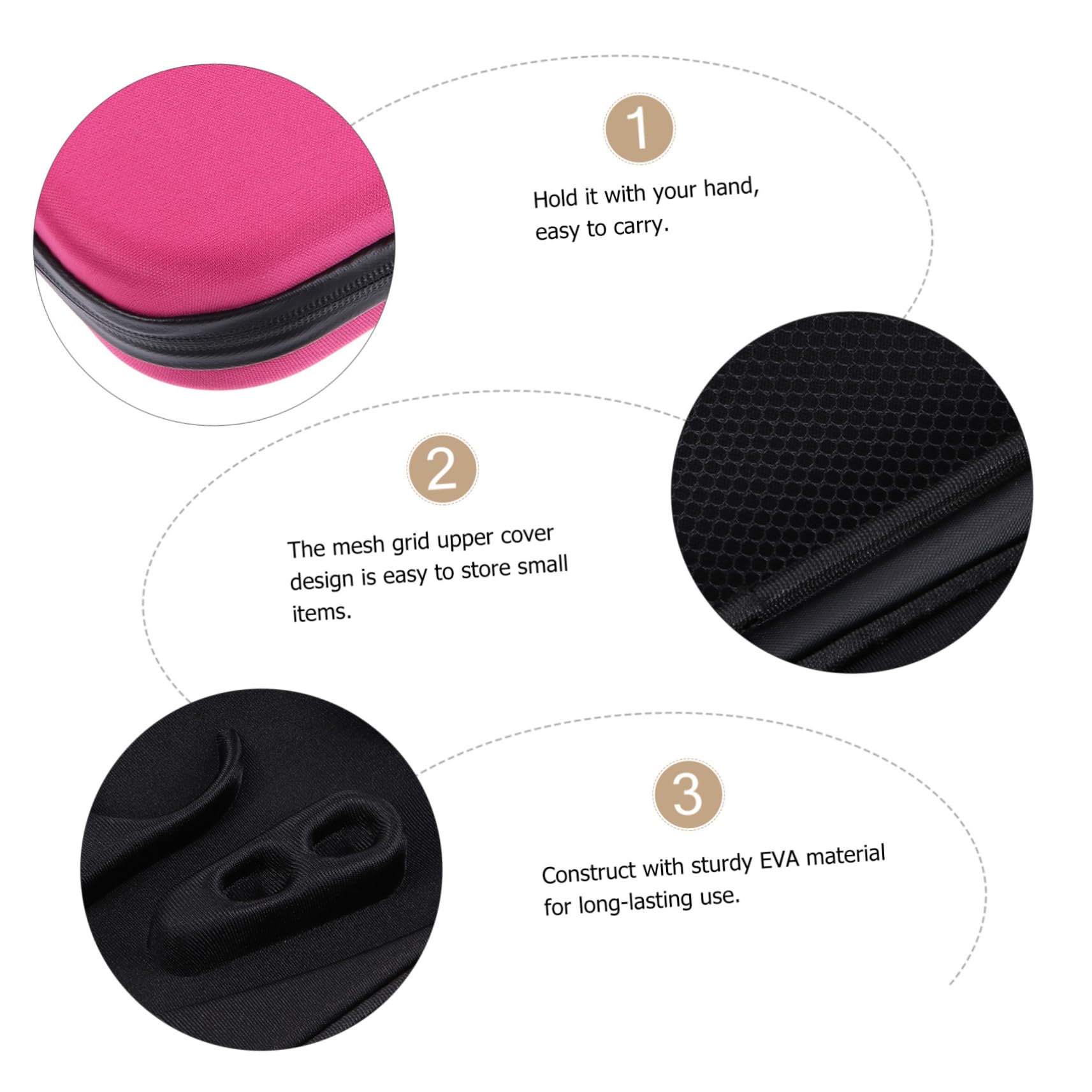 Funda para Estetoscopio Portátil Eva Rosa Asa y Malla