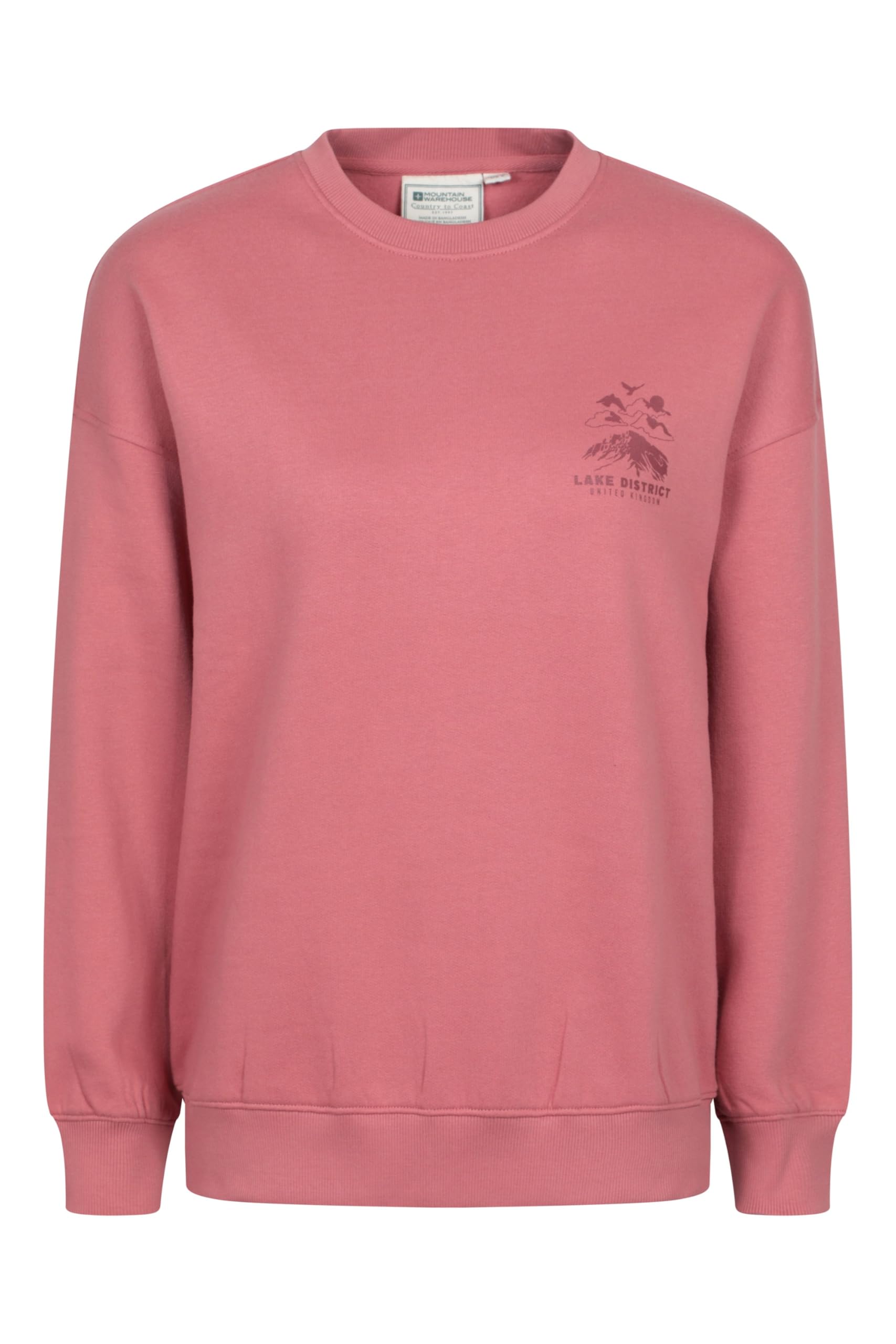 Mountain Warehouse Women's Light Pink Lake District Graphic Sweatshirt