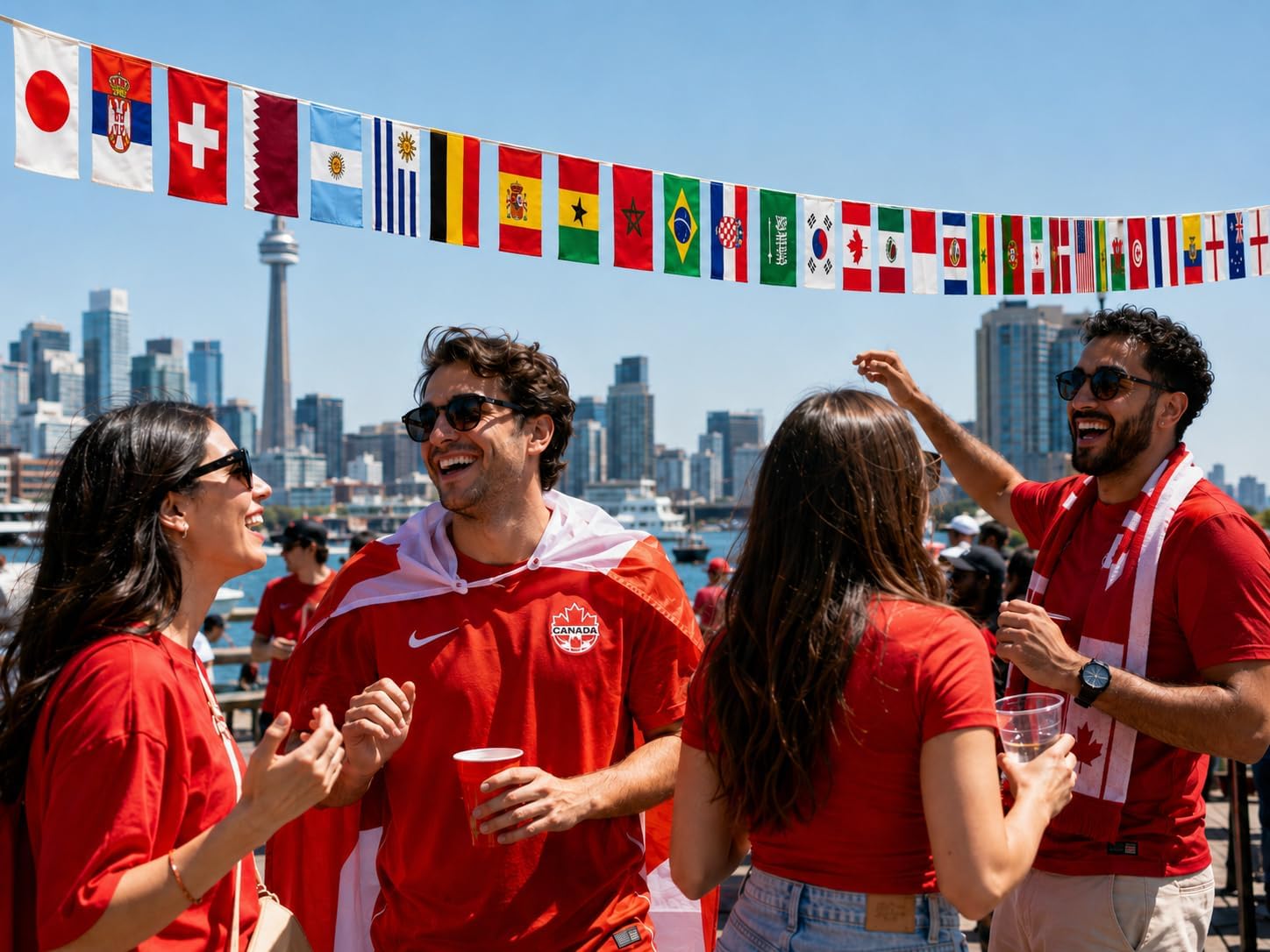 2026 World Soccer Decoration Football Cup Bunting Banner – 48 Qualified Nations International String Flags - Party Garland for Bars, Office & Home - All Competing Countries Included (1, Medium)