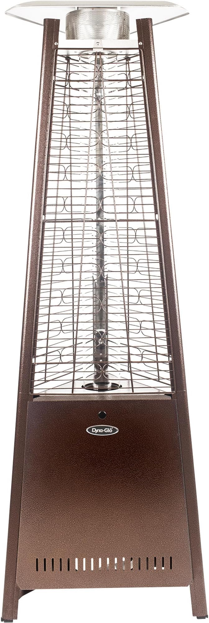 Dyna-Glo DGPH401BR 42,000 BTU 73" Hammered Bronze Pyramid Flame Patio Heater