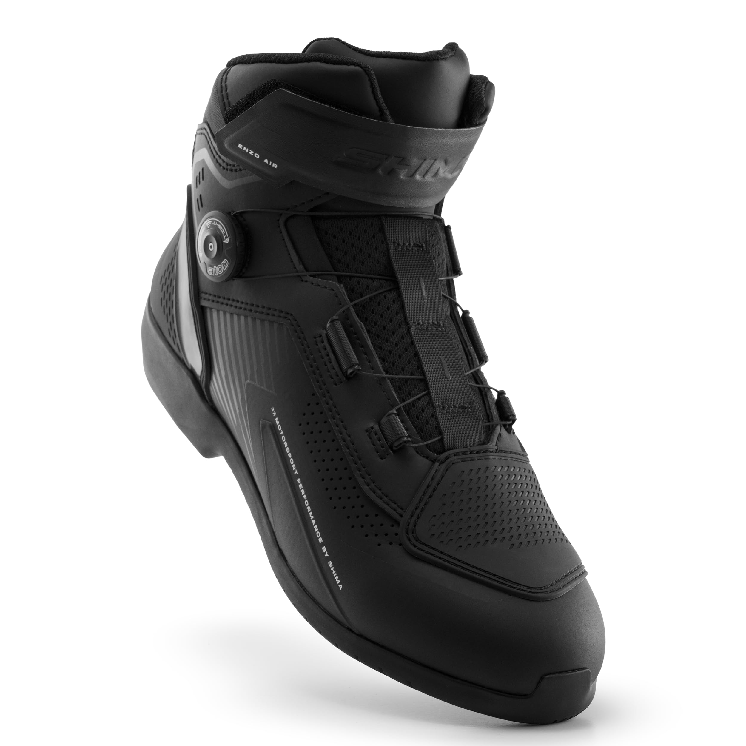 SHIMA Enzo Air Scarpe Moto Uomo Donna Pelle Impermeable Tutto L'Anno Scarpa Stivali Proteggi Touring Protezione Chiusura