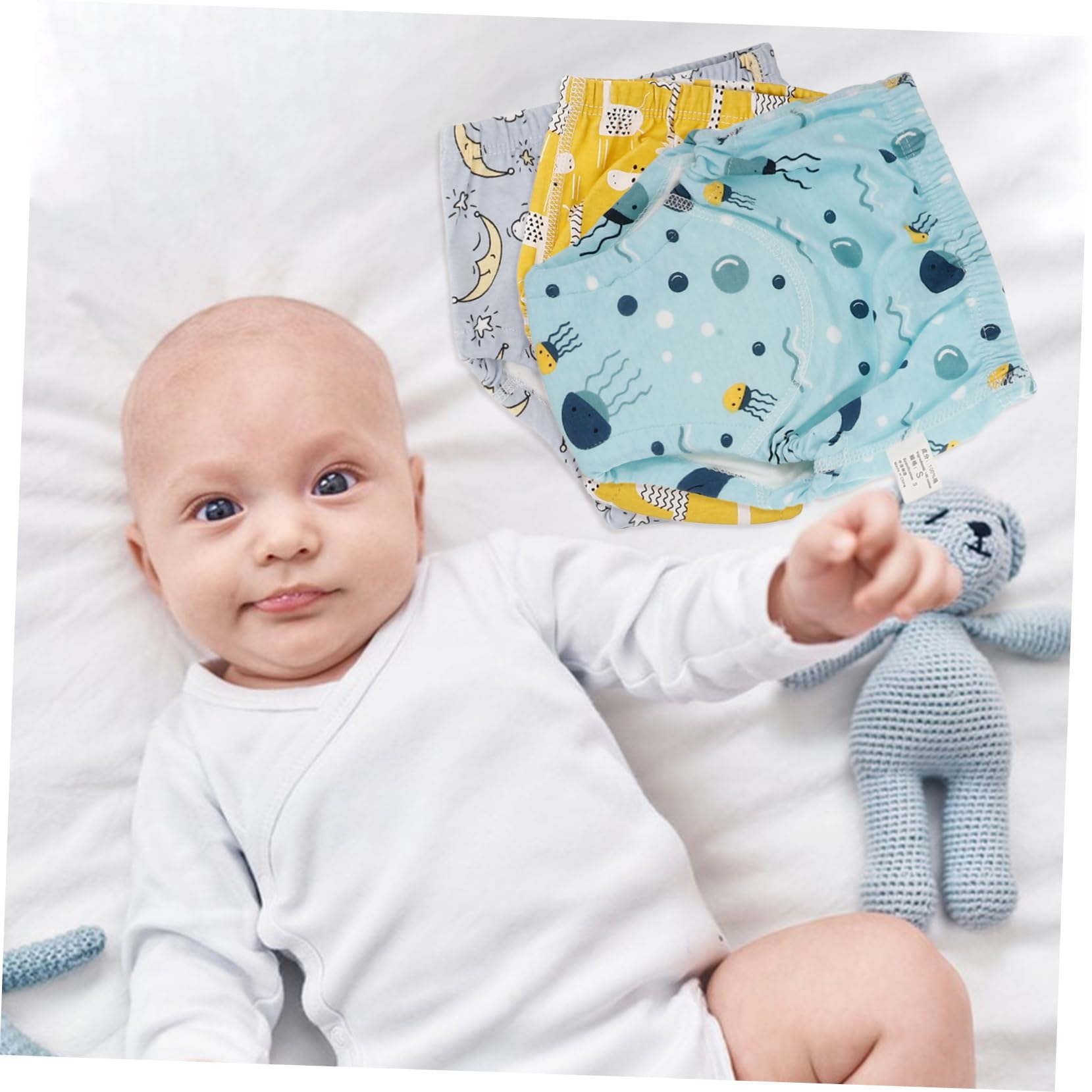 TOYANDONA 1 Juego Pantalones De Entrenamiento Para Niña Reutilizables Lavables De Algodón Transpirable Para Recién Nacidos Diseño Con Banda Elástica Para Sensibles 6 Piezas