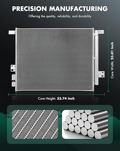 Vista 168 de SCITOO Aire acondicionado condensador compatible con Chevrolet, para modelos GMC - Silverado 2500 HD 2015-2019 - Sierra 2500 HD 2015-2019 - 6.0L