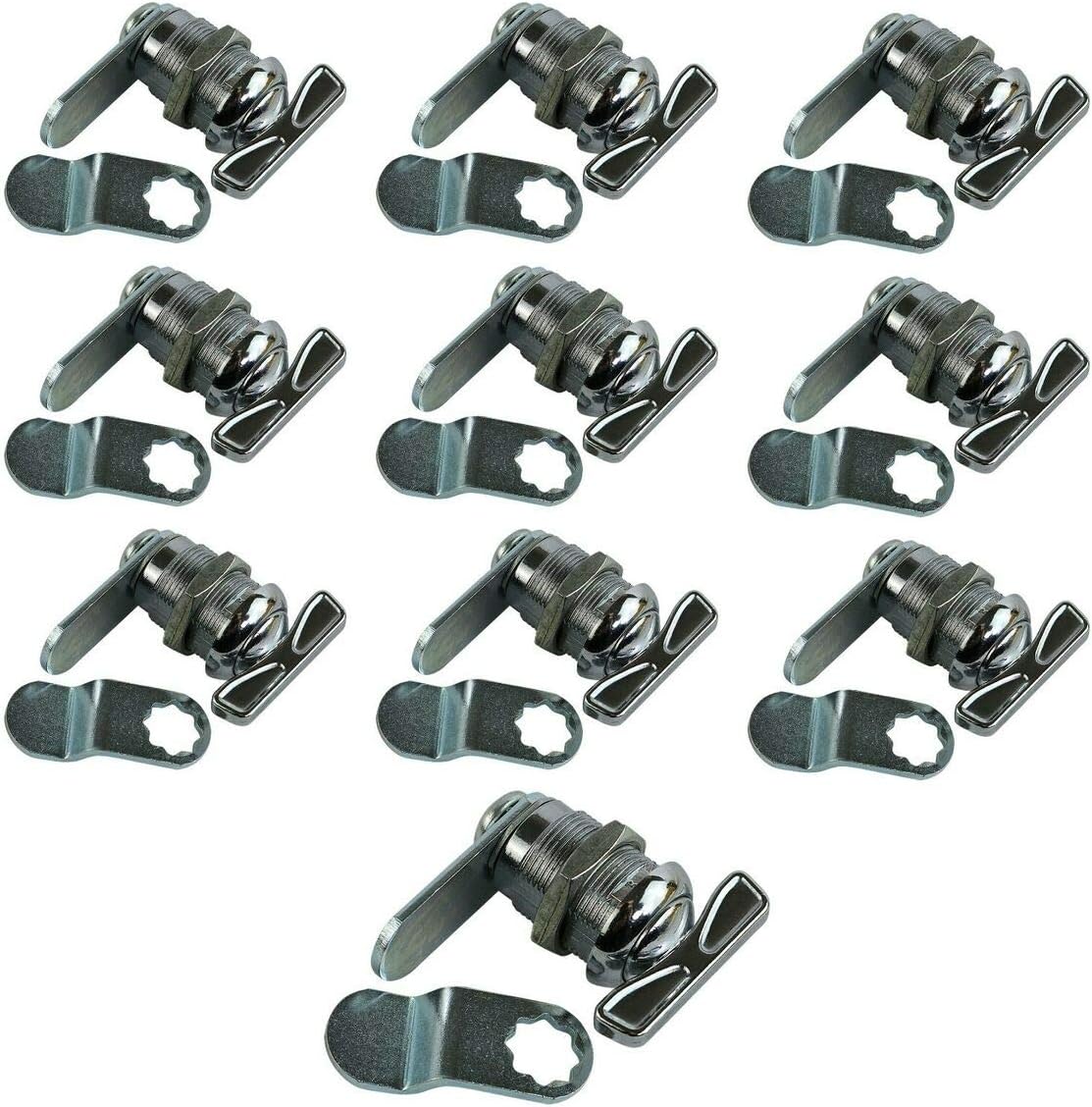 RV Trailer Motorhome Storage Compartment Door Thumb turn Cam latch 7/8" 10 pc