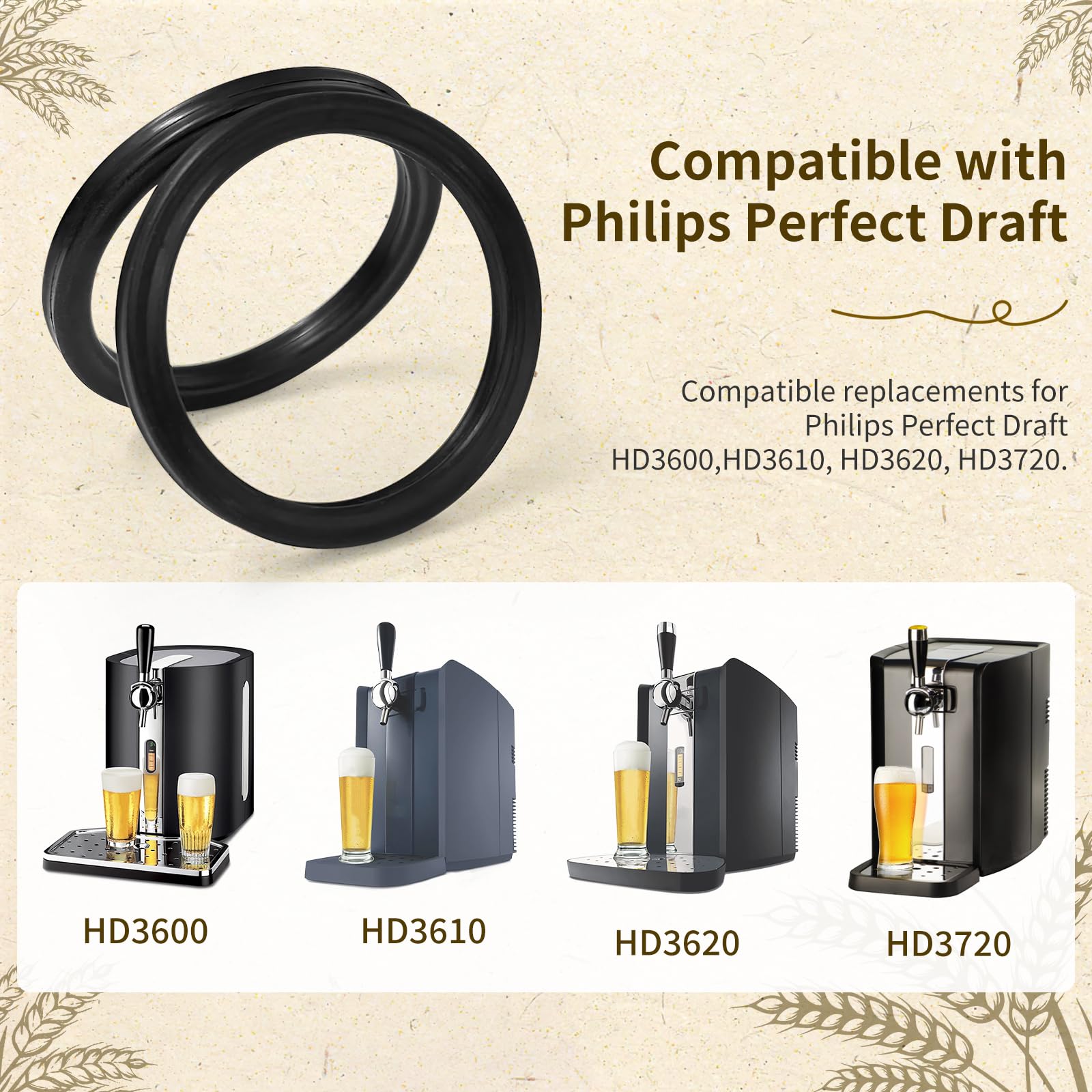 O-Ring For Philips Perfect Draft HD3600 HD3610 HD3720 Beer Dispenser