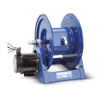 Coxreels 1125PCL-8M-ED Electric 12V DC Explosion Proof 1/2HP Motor Rewind Hose Reel 12 AWG, 3 Conductors, 250 Cord Capacity, Less Cord, 600V, 45 AMPS