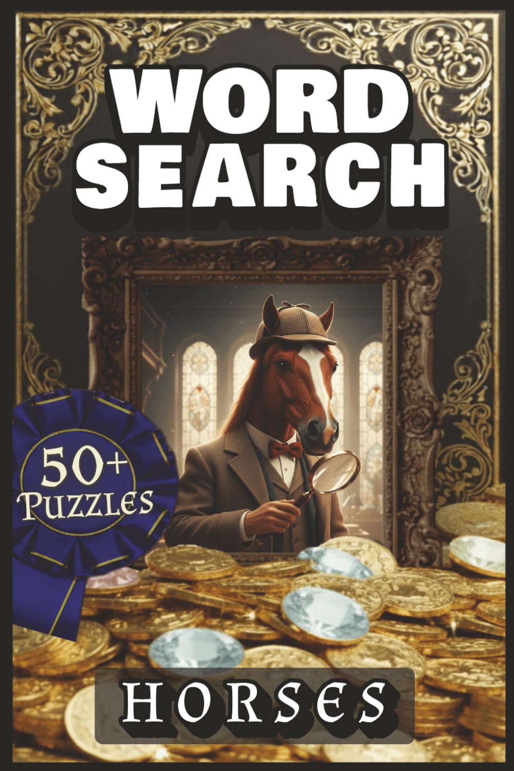WORD SEARCH - HORSES: Puzzle Book with Easy to Read Print about HorseBack Riding, Horse Racing and More | 50+ Puzzles | 6x9 inches | 110 pages ... ... Vacation and Relaxation. Adults Teens Seniors