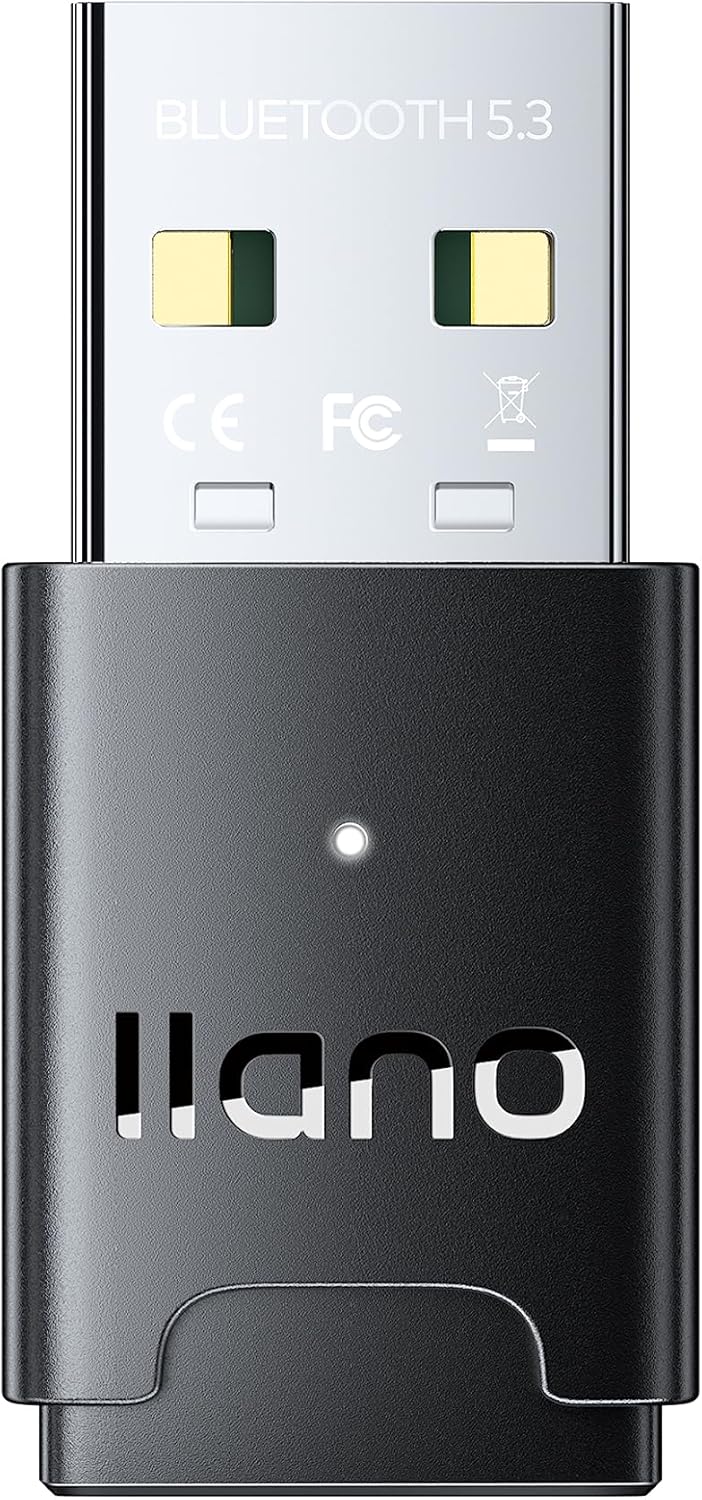 Bluetooth Adapter PC, Bluetooth Dongle USB 5.3 EDR for Laptop, Desktop