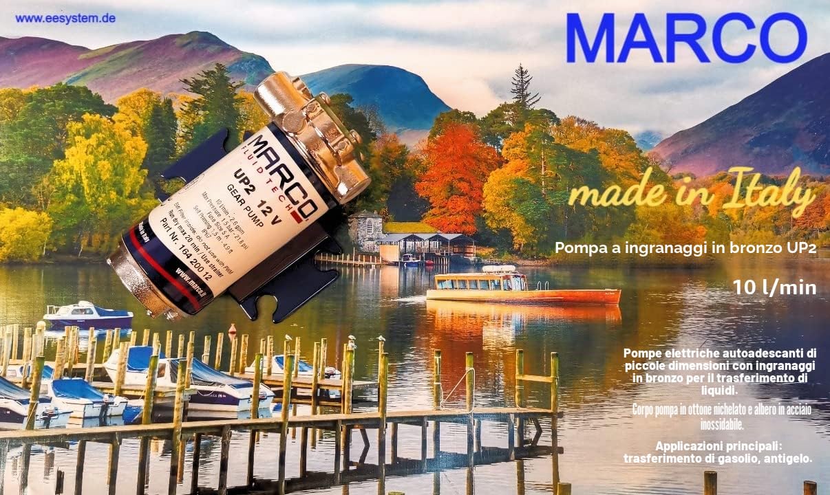 Marco Pompa SENTINA TRAVASO 12V UP2 12V GASOLIO 10LT/MIN Barca Nautica