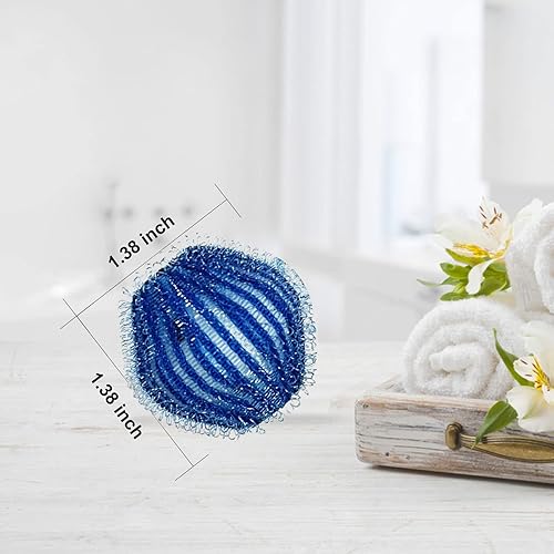 Miniatura 4 de Removedor de pelo de mascotas para lavandería bolas de lavado reutilizables para mascotas para lavadora 12 unidades