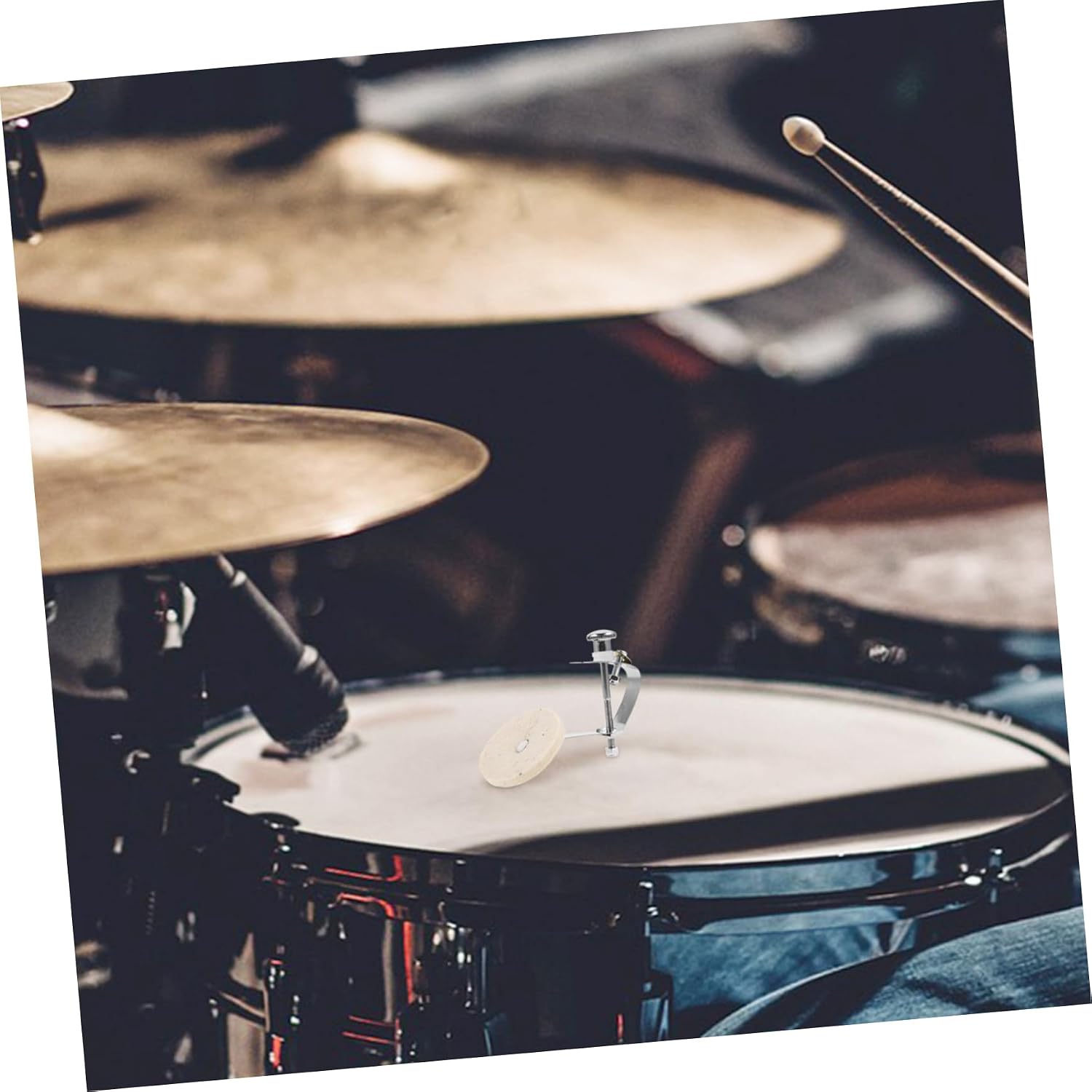 Yardwe Snare Drum Mute Pad Drum Sound Insulation Pad for Practice Accessory Dampeners Easy to Use Muffler