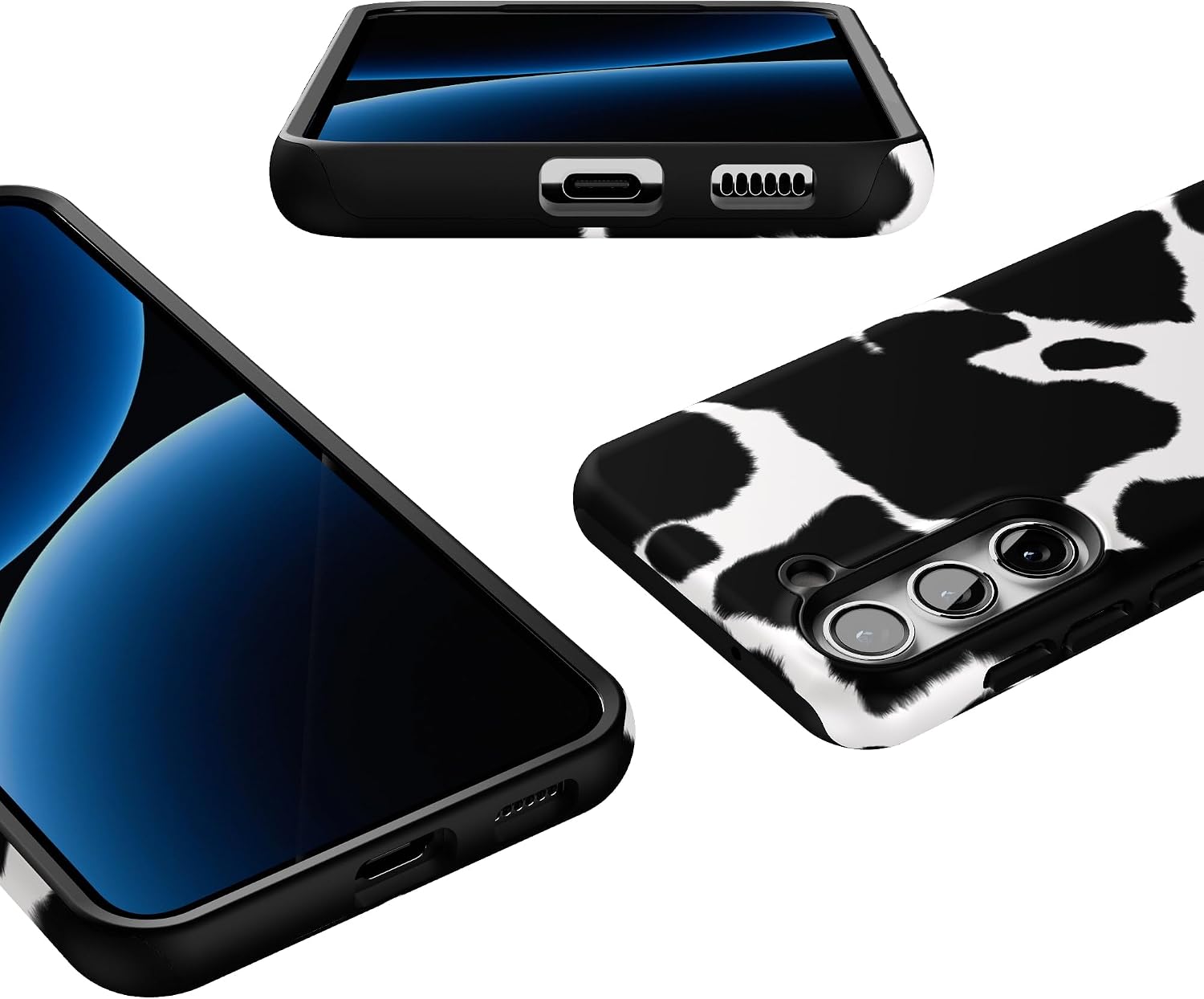 Casely Galaxy S23 Plus Case | Current Mood | Cow Print | Essential Slim Dual-Layer Protective Design