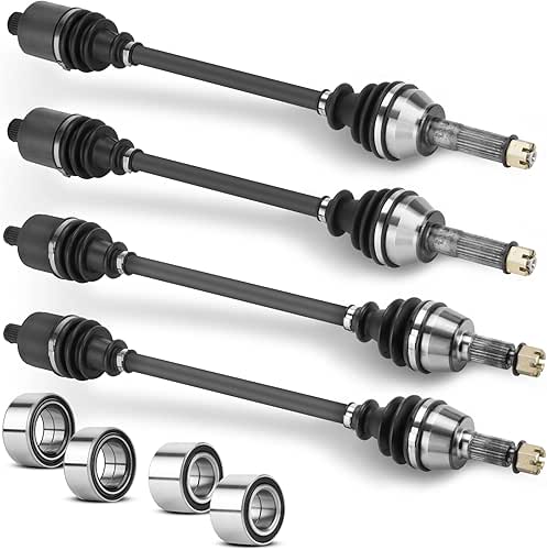 CV Axle with Wheel Bearing 2 Front & 2 Rear