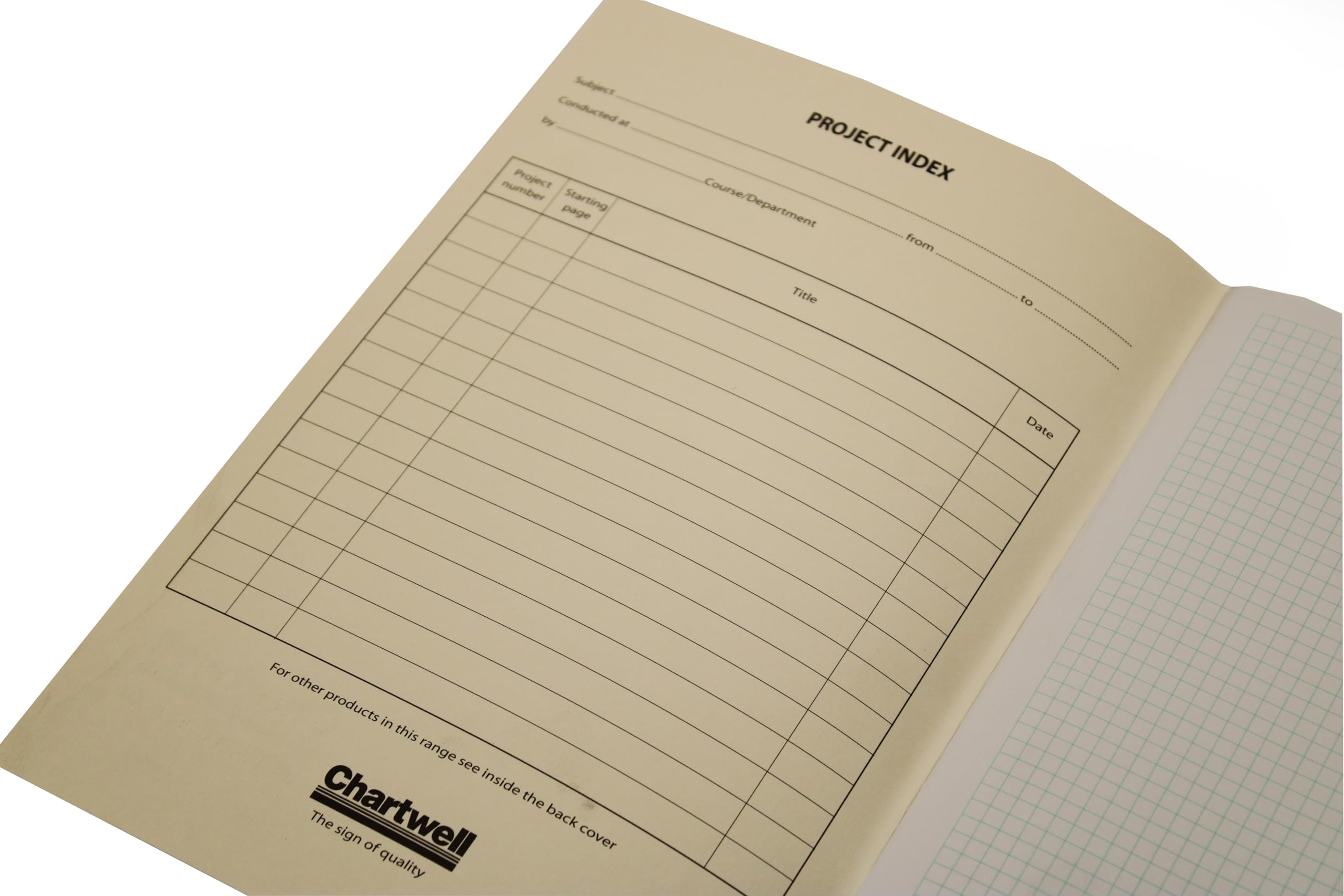 Quaderno Da Laboratorio Chartwell A4 - Copertina Morbida, 80 Pagine, Carta Resistente, Blu - Foto 7