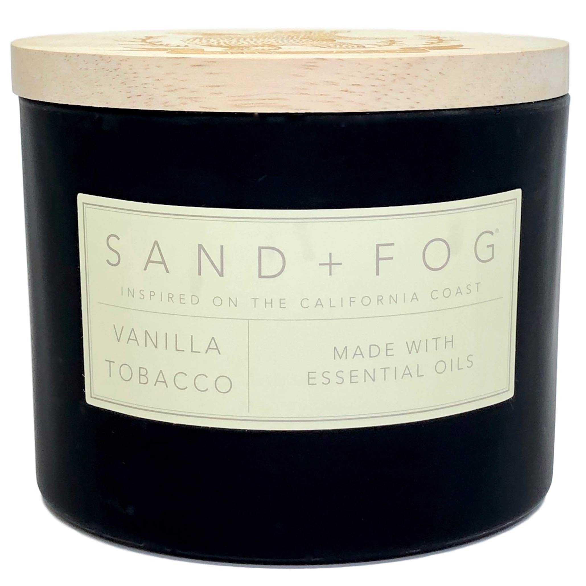 sand and fog vanilla tobacco Sand + Fog Vanilla Tobacco Scented Candle Stamped Wooden Lid: Buy Online at  Best Price in UAE
