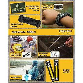Survival Kits 222 in 1,Gifts for Men Dad Husband Him, Christmas Stocking Stuffers Birthday Gifts Idea for Boyfriend Man, Survival Gear and Equipment, Fishing Hunting Camping Accessories
