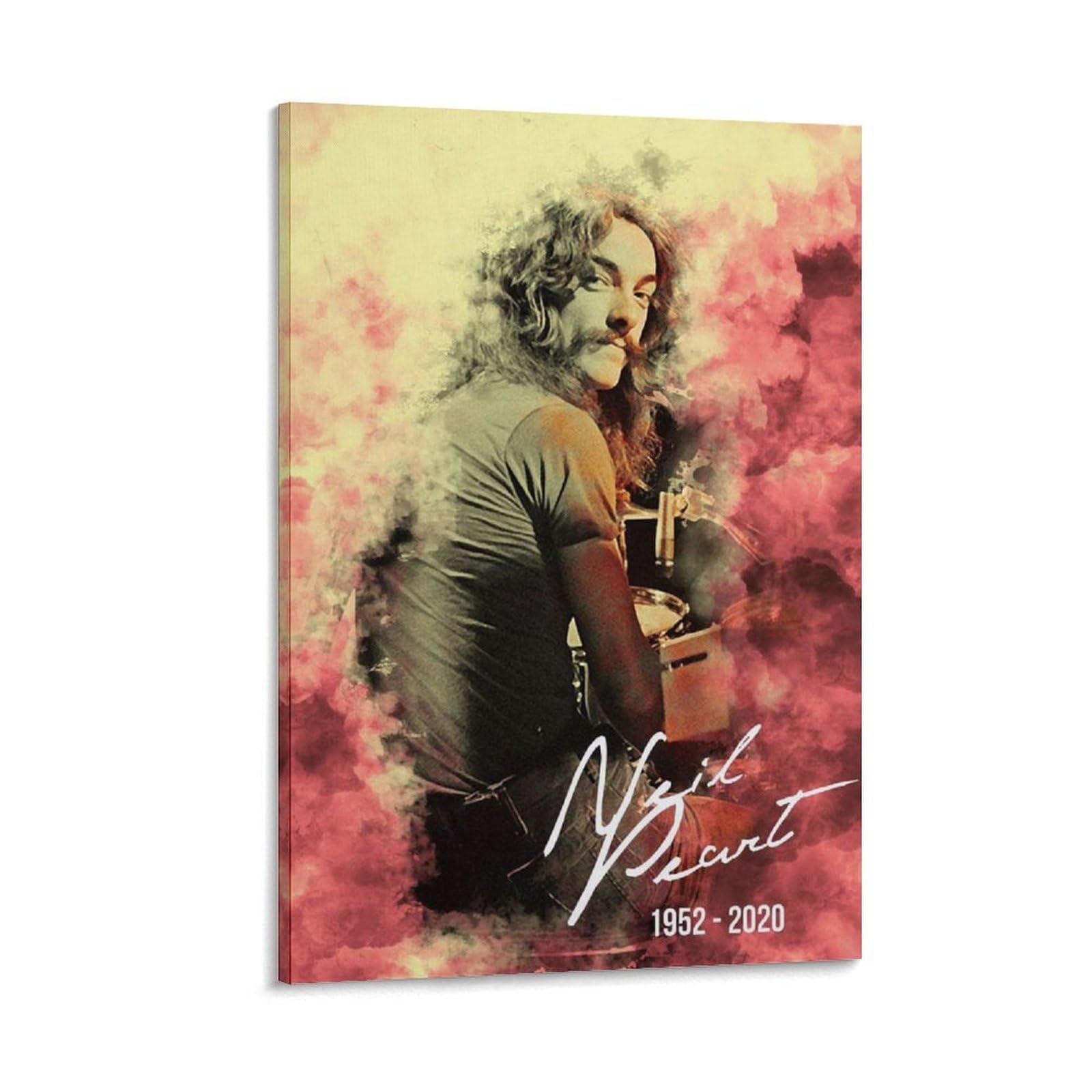 FCOIN Neil Peart Canvas Poster Canvas Painting Poster Wall Art Decorative Picture Prints Modern Decor 20x30inch(50x75cm)