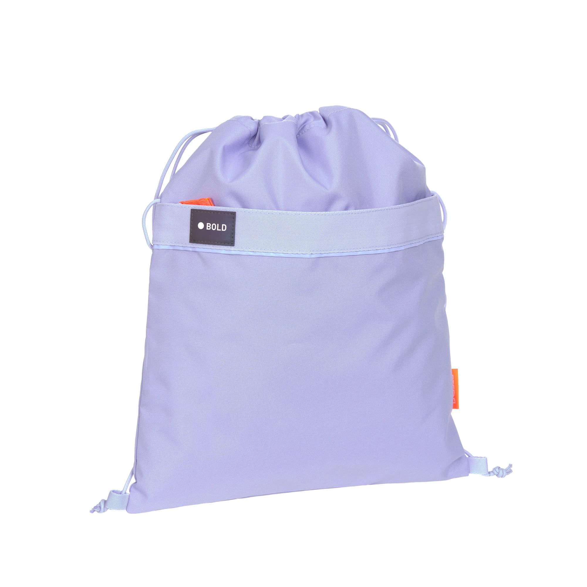 LÄSSIG Children's Gym Bag Sports Bag with Backpack Function/School String Bag Bold, purple, One Size, Modern