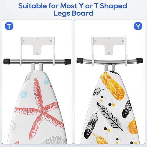 Miniatura 3 de ORLESS Soporte para tabla de planchar para montaje en pared, colgador para tabla de planchar, soporte para tabla de planchar, soporte para tabla de