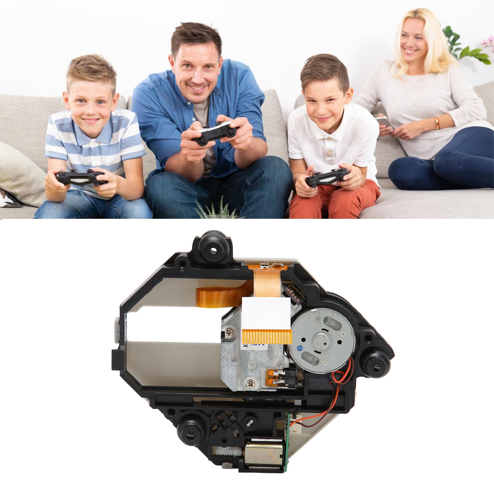 Für PS1-Konsolen-Ersatzobjektiv, Stabile Reparaturteile Für Spielkonsolen-Pickup-Objektivkopf mit Hoher Leistung Für PS1-Spielekonsole (KSM-440BAM)