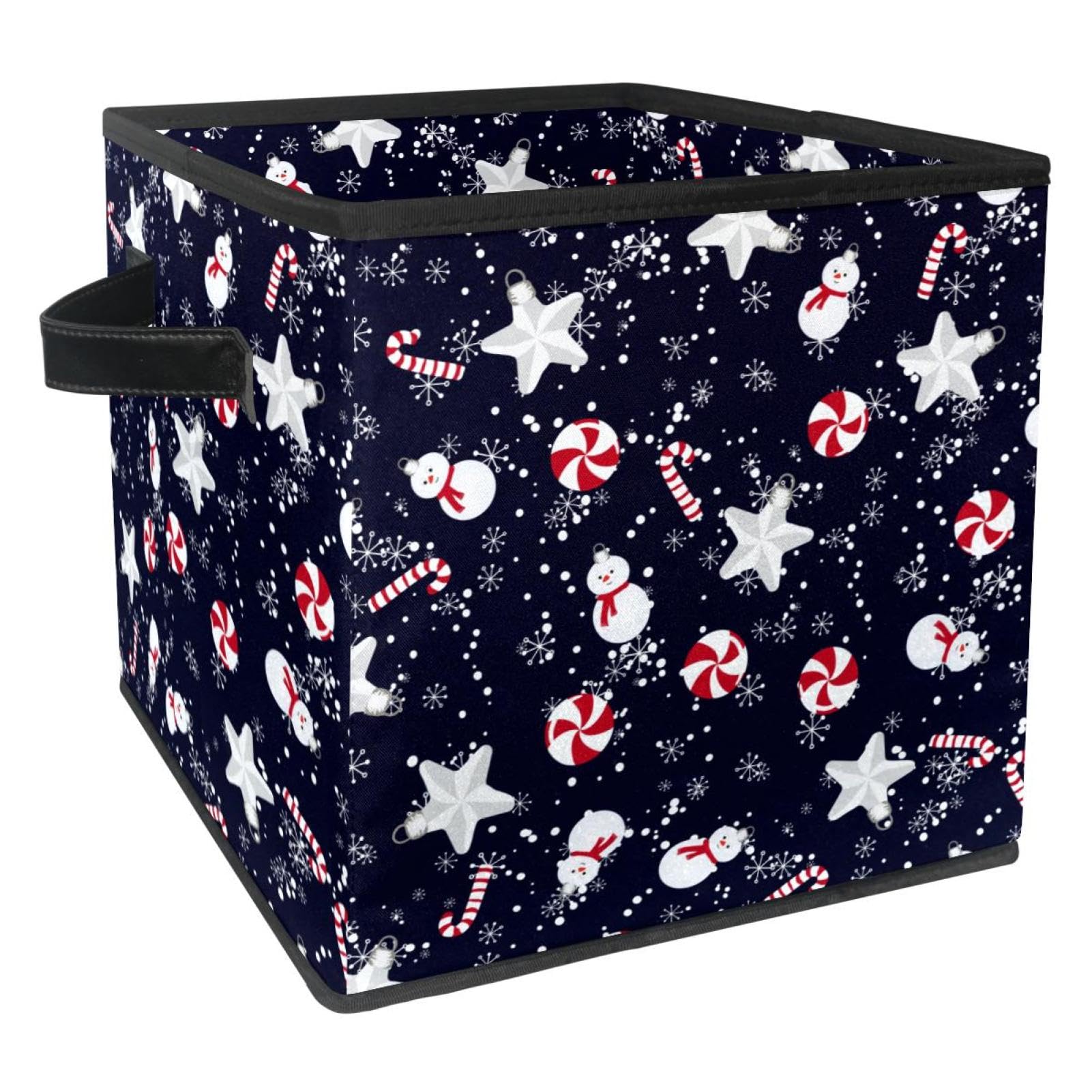 Boîte de rangement en tissu Étoile de Noël pour jouets et salon