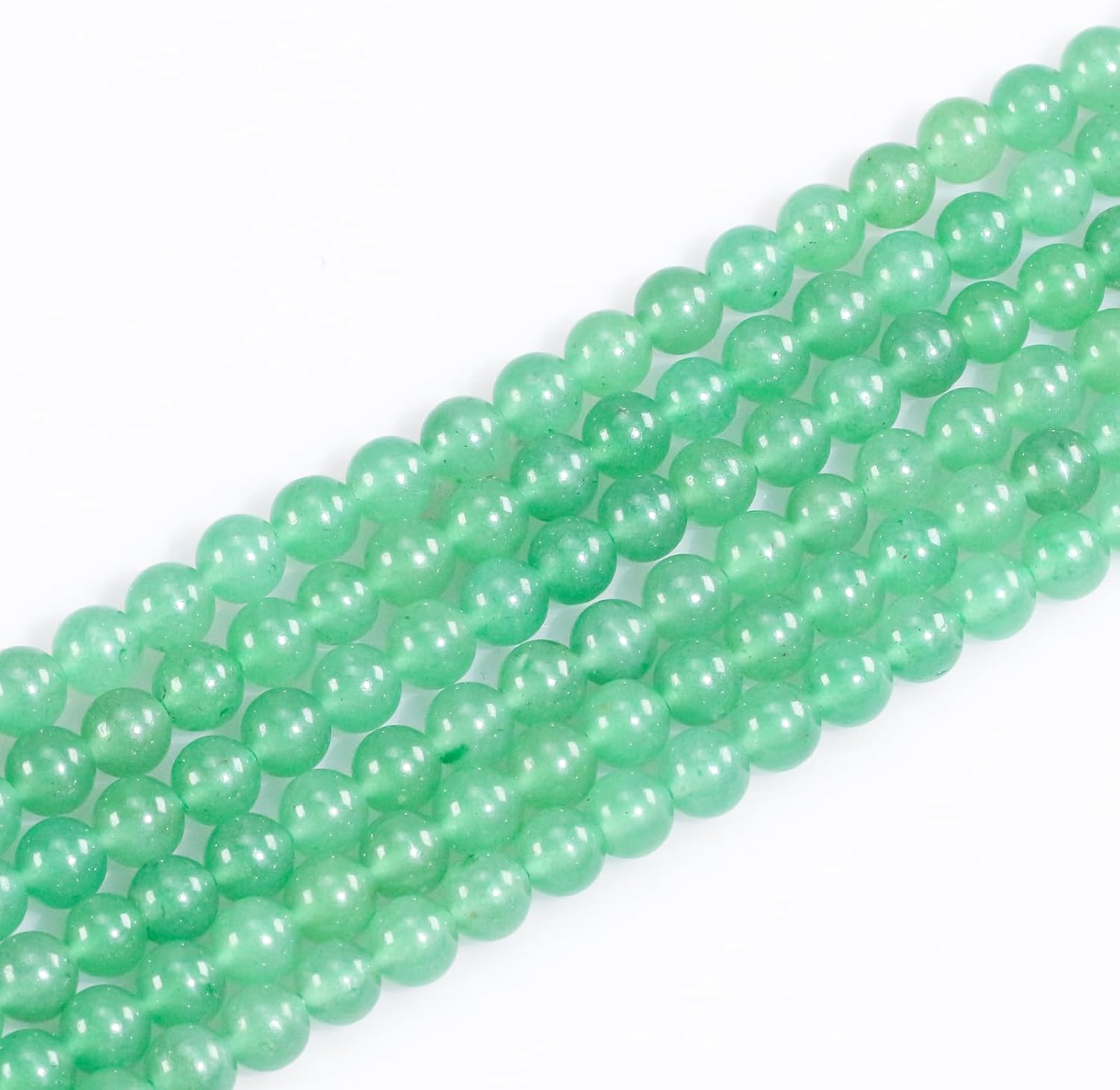 8mm Natural Gemstone Green Aventurine Round Loose Beads for Jewelry Making DIY Bracelet Necklace (45-48pcs/strand)