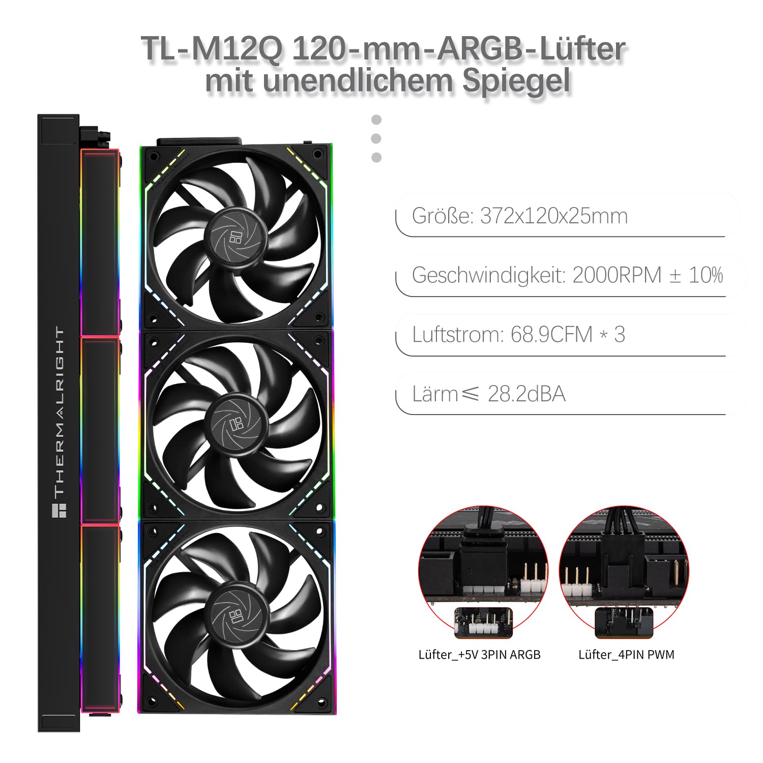 TR-Thermalright Peerless Vision 360 ARGB - Enfriador de CPU líquido (pantalla LCD IPS de 3,95", resolución 480 x 480, magnético, 360 mm, para AM4/AM5, LGA1851/1700/115x)